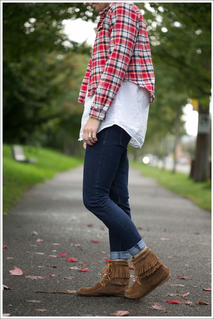 Blog Oxford Trunk Flannel HM Button down DL1961 Emma Cellar Minnetonka Booties-2
