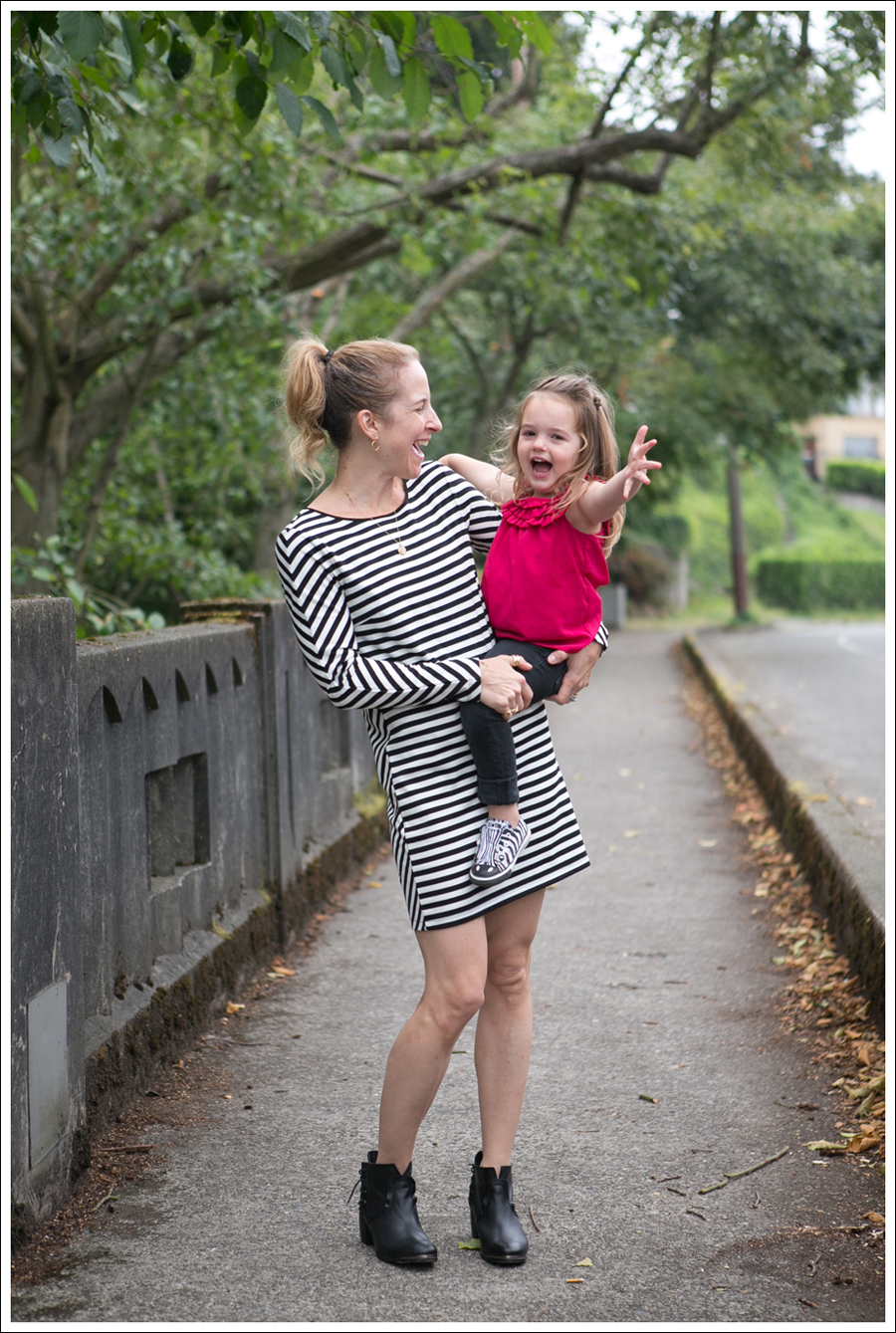 Blog Silence and Noise striped Dress SixtySeven Booties-4