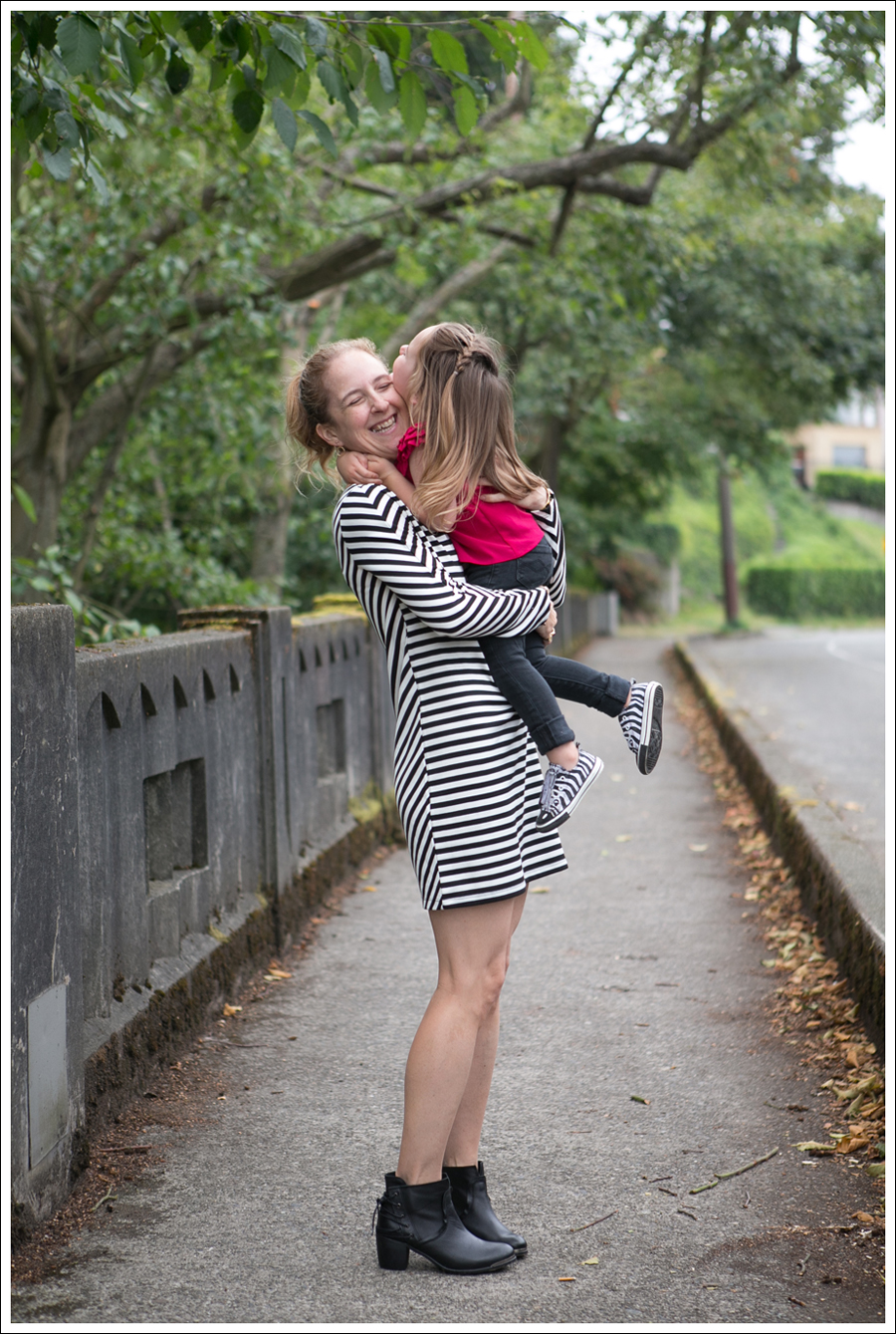 Blog Silence and Noise striped Dress SixtySeven Booties-5