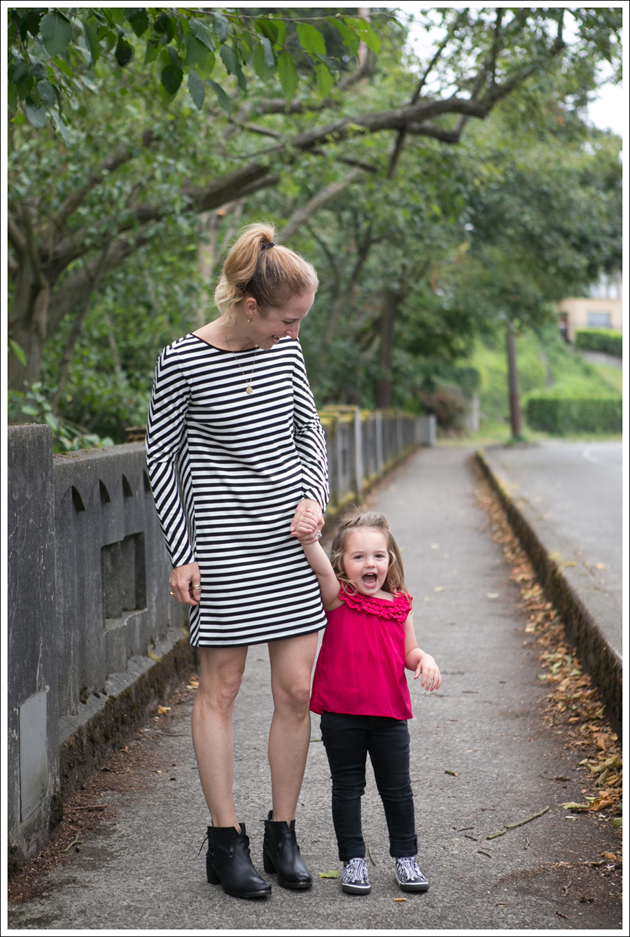 Blog Silence and Noise striped Dress SixtySeven Booties-7