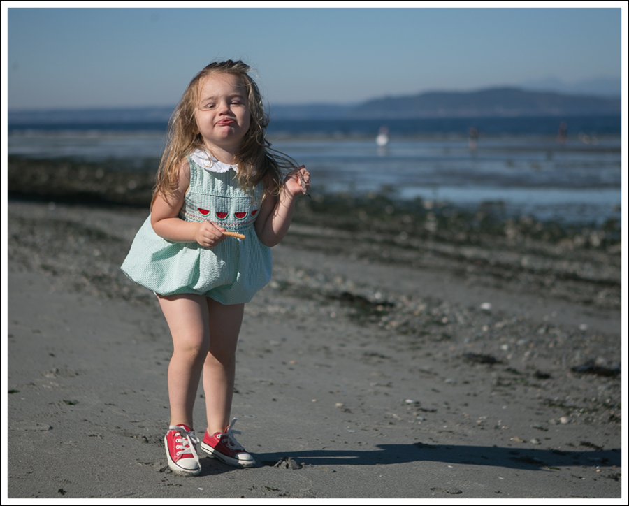 Blog Vintage Green Romper Red Converse Low Tide Alki Beach-1
