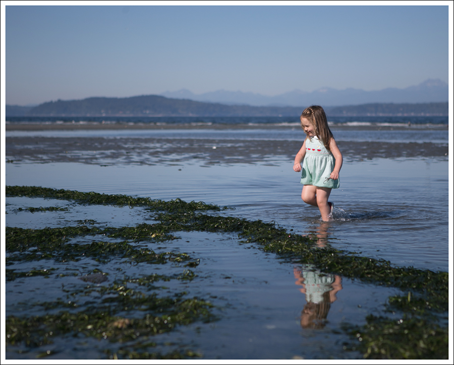 Blog Vintage Green Romper Red Converse Low Tide Alki Beach-11