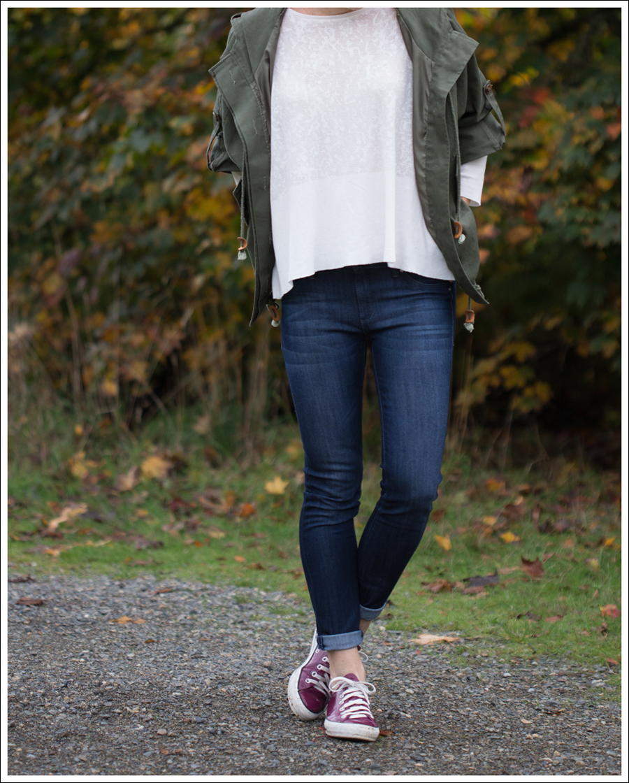 2 Blog StyleMint Green Parka Zara Swing Tee DL1961 Emma Bloom Pink Converse-2