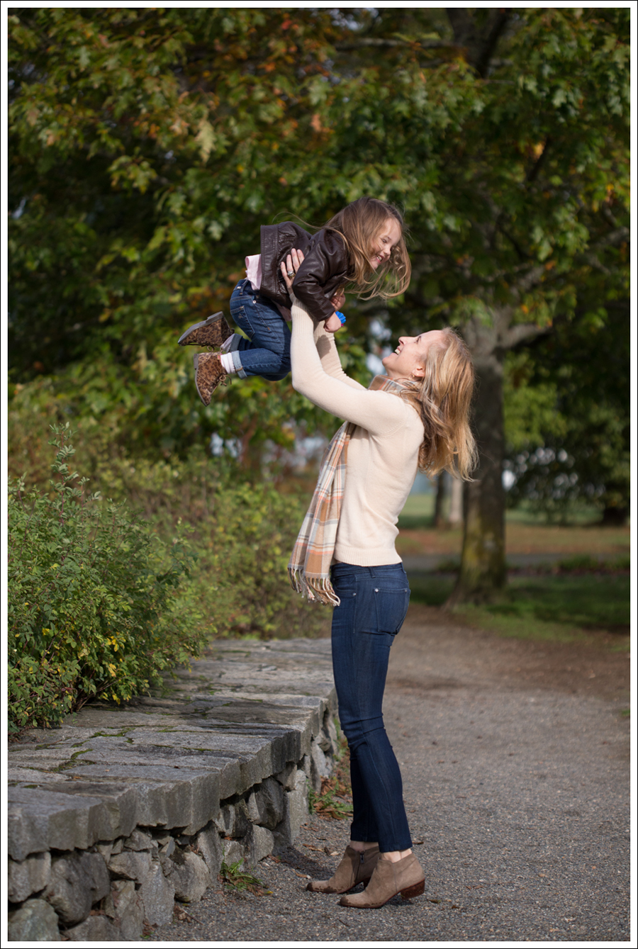 3 Vintage Brown Plaid Scarf Autumn Cashmere Sweater DL1961 Emma Bloom Sam Edelman Petty Suede Booties-1