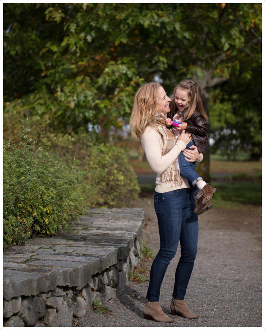 3 Vintage Brown Plaid Scarf Autumn Cashmere Sweater DL1961 Emma Bloom Sam Edelman Petty Suede Booties-2