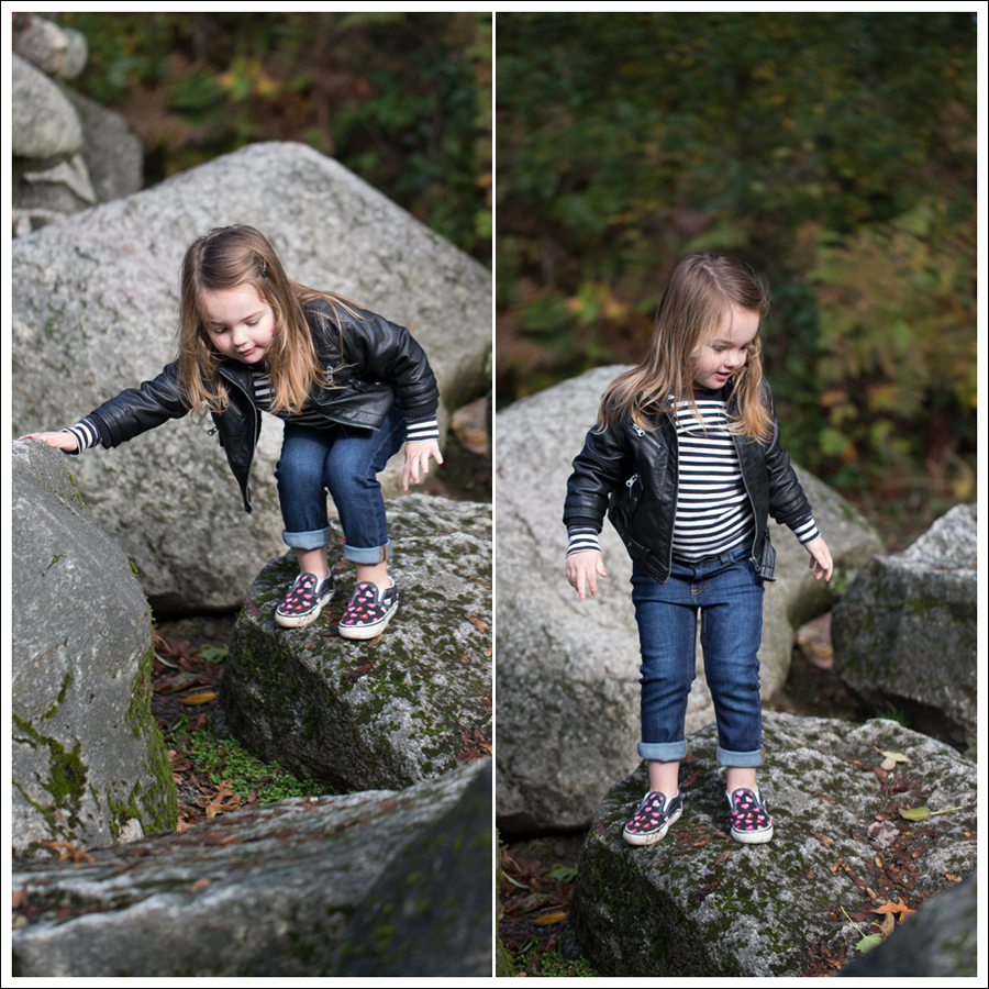 Blog Amy Coe Faux Leather Jacket Tea Striped Tee DL1961 Harper Candy Heart Vans-1