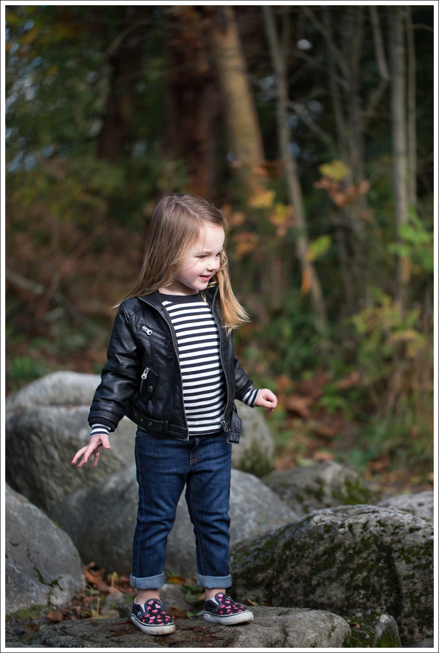 Blog Amy Coe Faux Leather Jacket Tea Striped Tee DL1961 Harper Candy Heart Vans-2