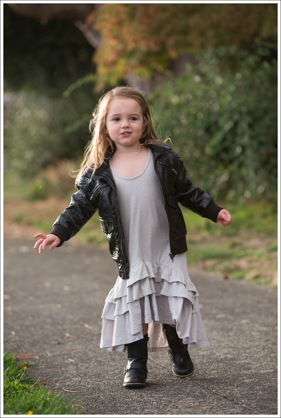 Blog HM Faux Leather Jacket Gap Gray Flamenco Dress Xhiliration Moto Boots-6