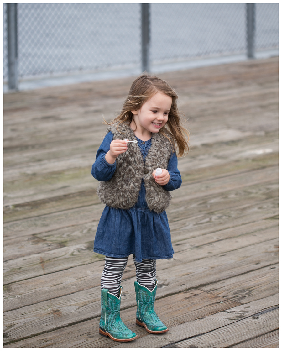 Blog Old Navy Faux fur Vest Old Navy Drop Waist Denim dress Carters Zebra Leggings Corral Toddler Cowboy Boots-4