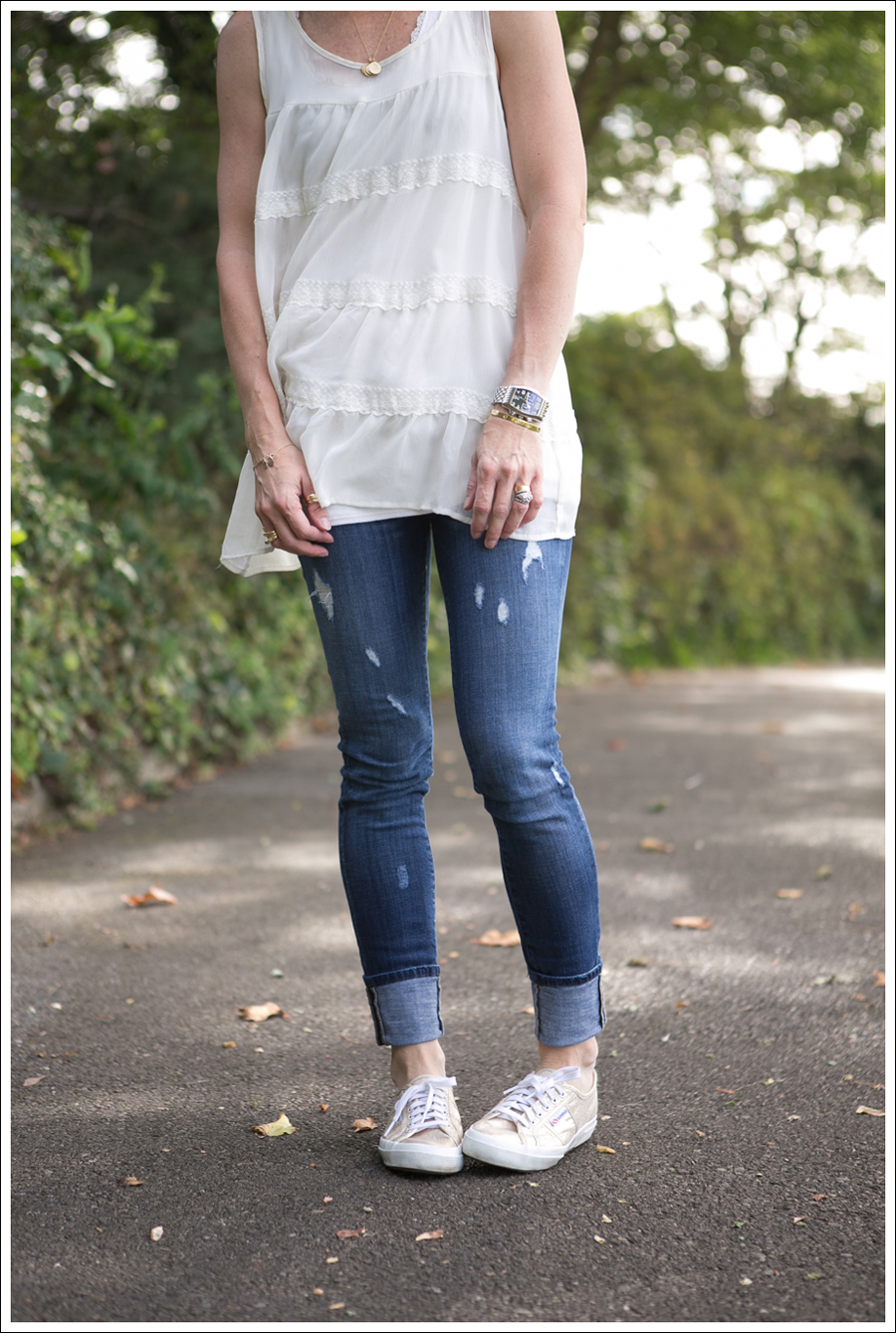 Blog Xhiliration Cream Boho Tank Genetic Denim Twig Gold Glitter Superga-1