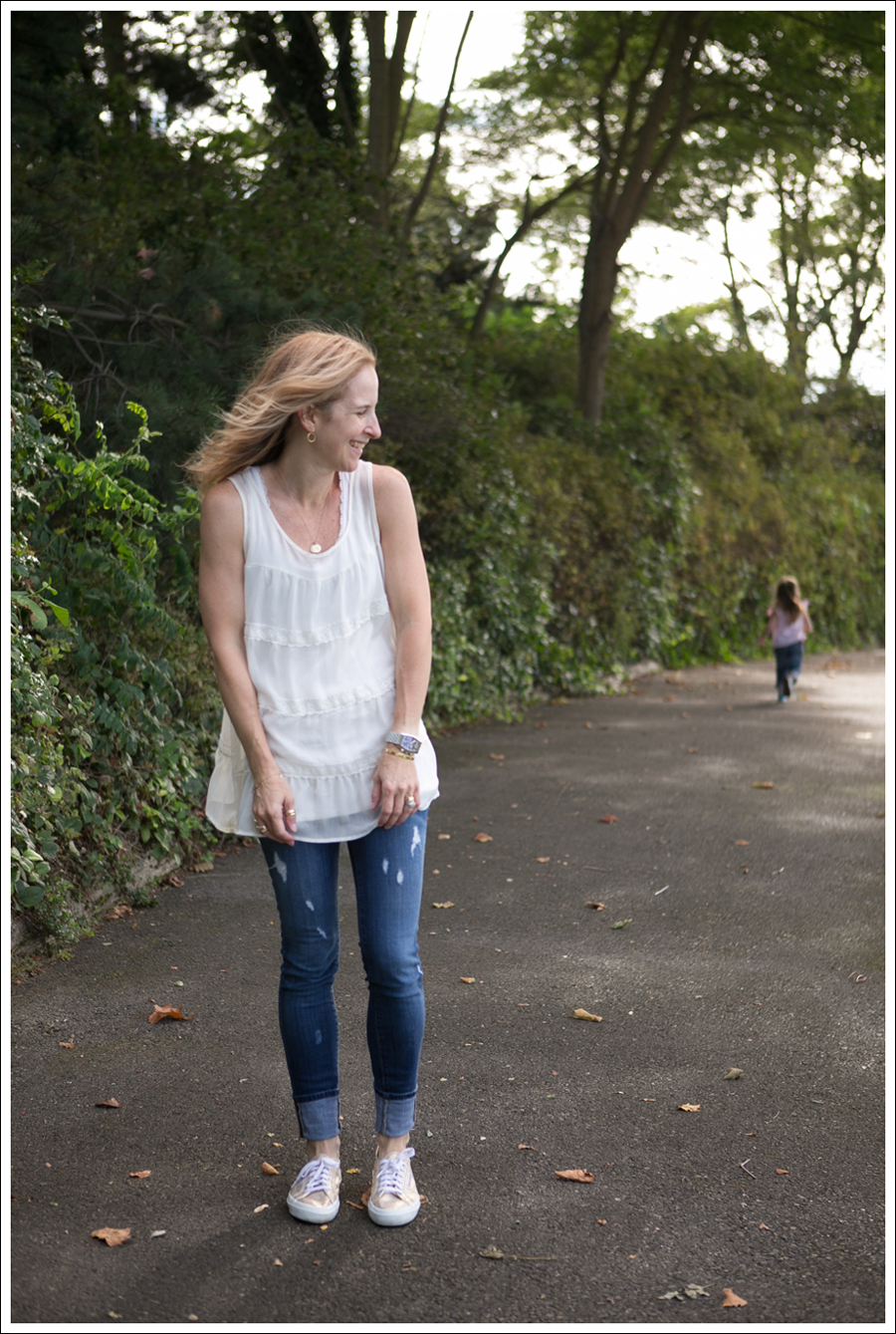 Blog Xhiliration Cream Boho Tank Genetic Denim Twig Gold Glitter Superga-2