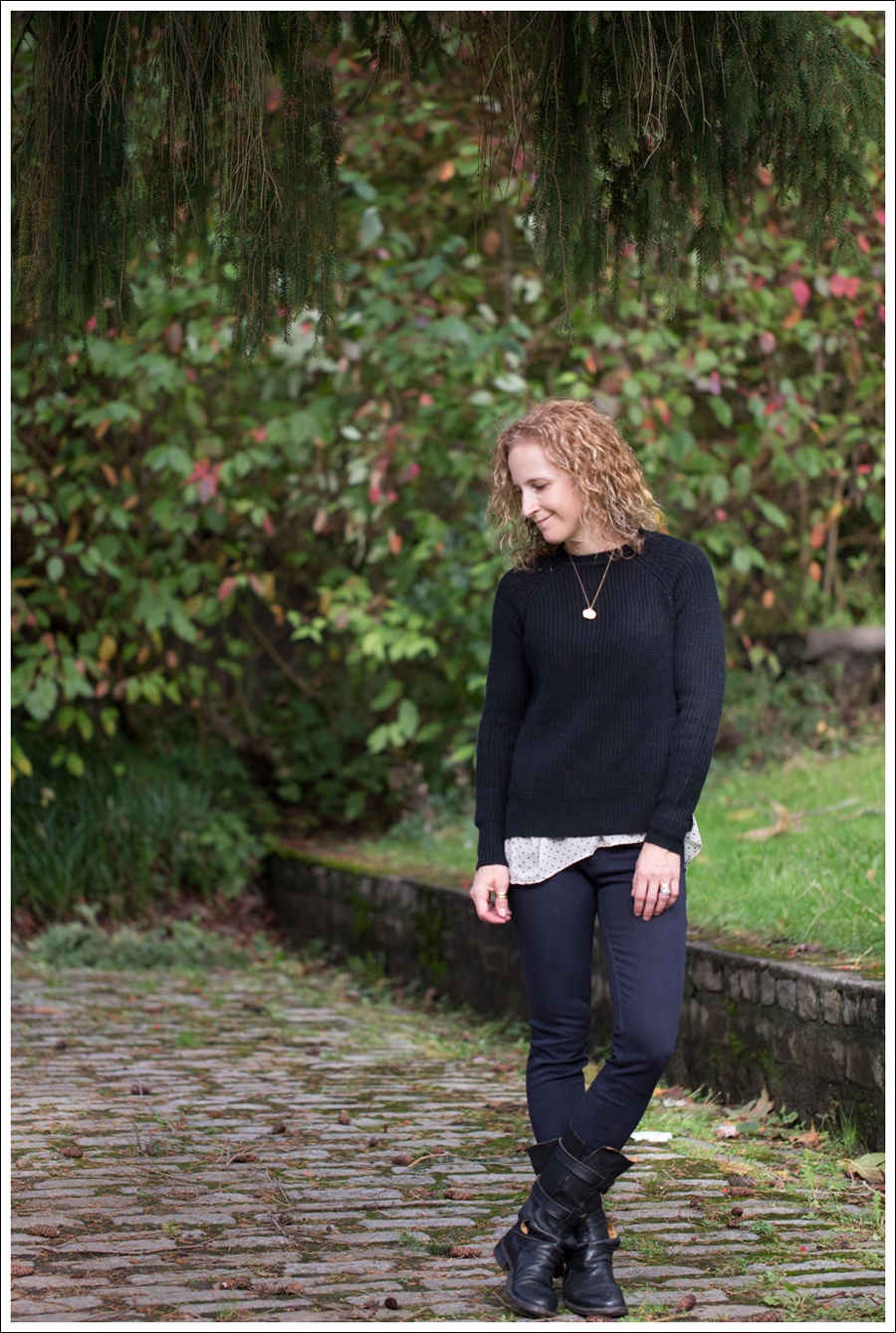 Blog Zara button back sweater DL1961 Emma Denver Fiorentini Baker 7040 Boots-1