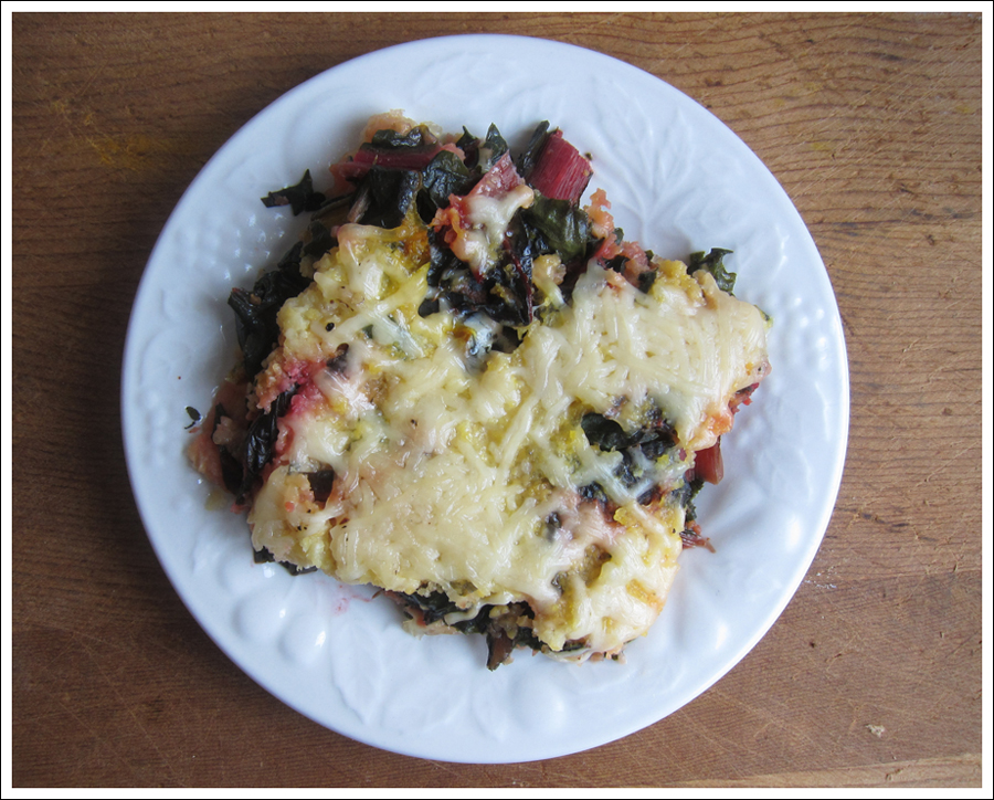 Blog polenta torte with greens