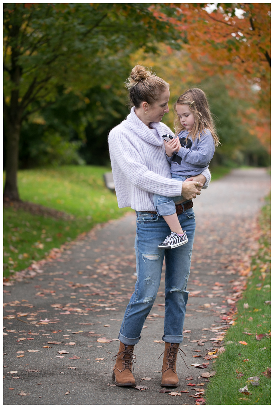 Blog Zara Lilac Chunky Knit Turtleneck Genetic Masen Ex Boyfriend Lace Up boots-4