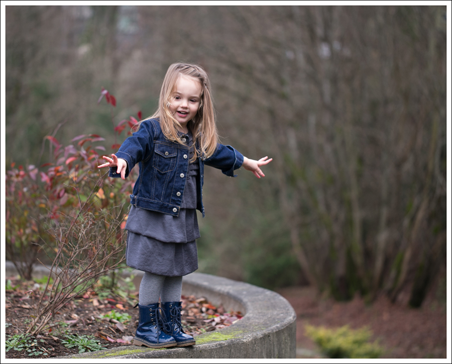 Blog Baby Gap Jean Jacket Gray Dress Link Boots-6