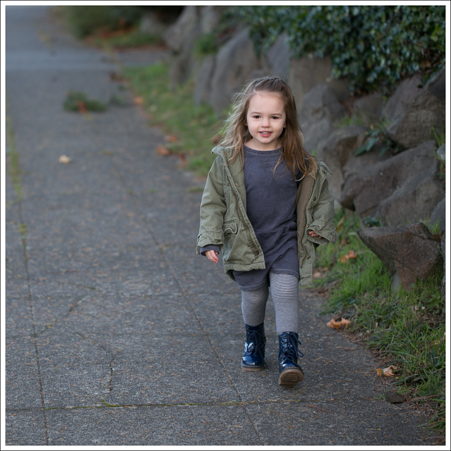 Blog Gap Green Parka Old navy Star Dress HM Tights Zulily Link Navy Boots-1