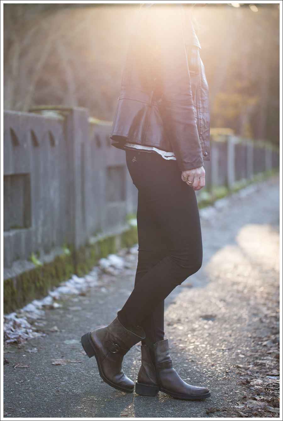 Blog Leather Jacket Gap Jean Shirt StyleMint DL1961 Emma Riker Cafe Noire Booties-2