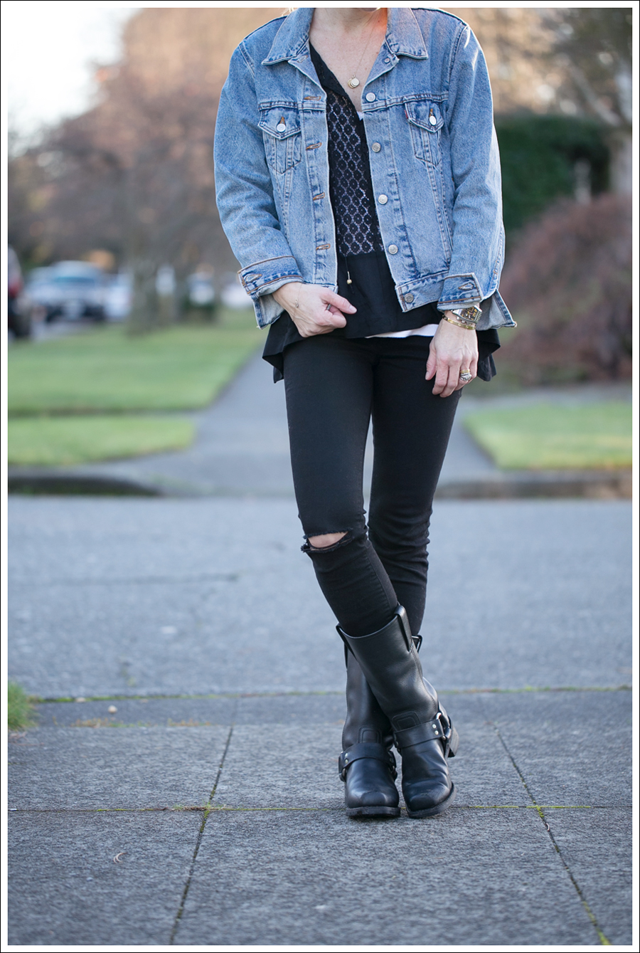 Blog Levis Jacket Oxford Trunk J Brand Frye Harness-2