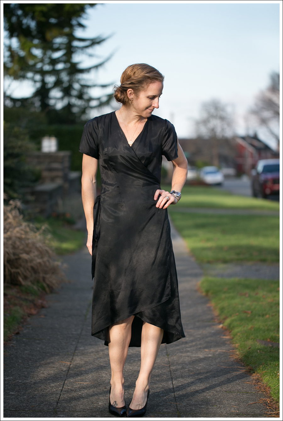 Blog Rhyme Black Wrap Dress Day to Night-21