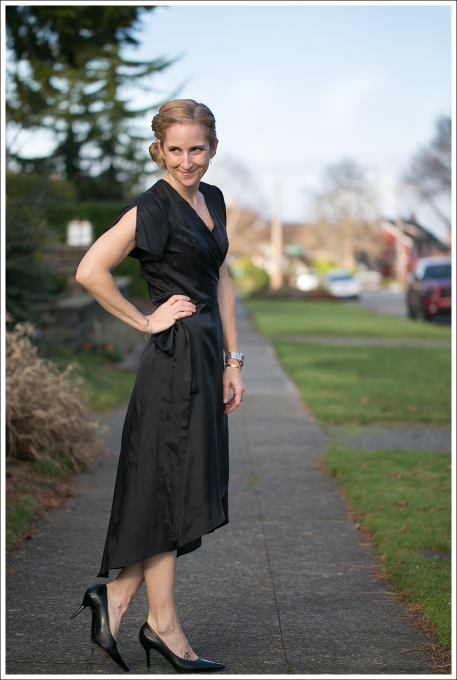 Blog Rhyme Black Wrap Dress Day to Night-22