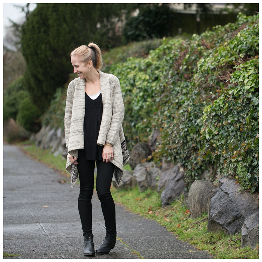 Blog BCBG Tribal Cardigan Zara Tee DL1961 Emma Riker 67 Booties Converse-1