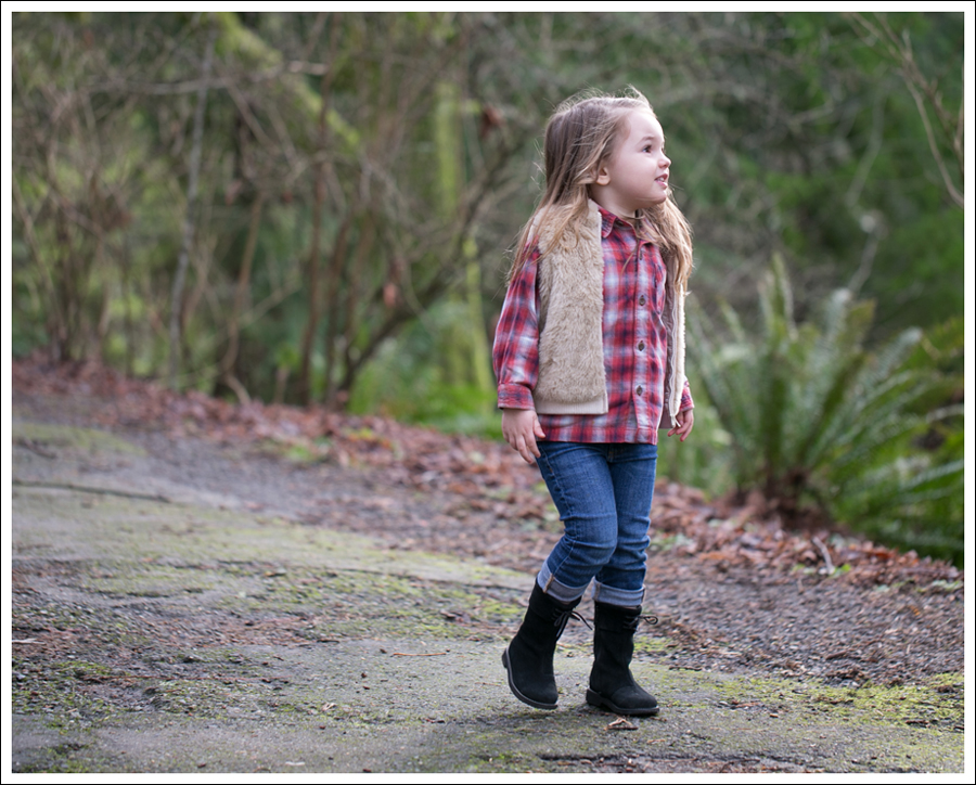 Blog Janie and Jack Faux Fur Vest Levis Plaid Top DL1961 Harper BabyQuiz Suede Boots-2