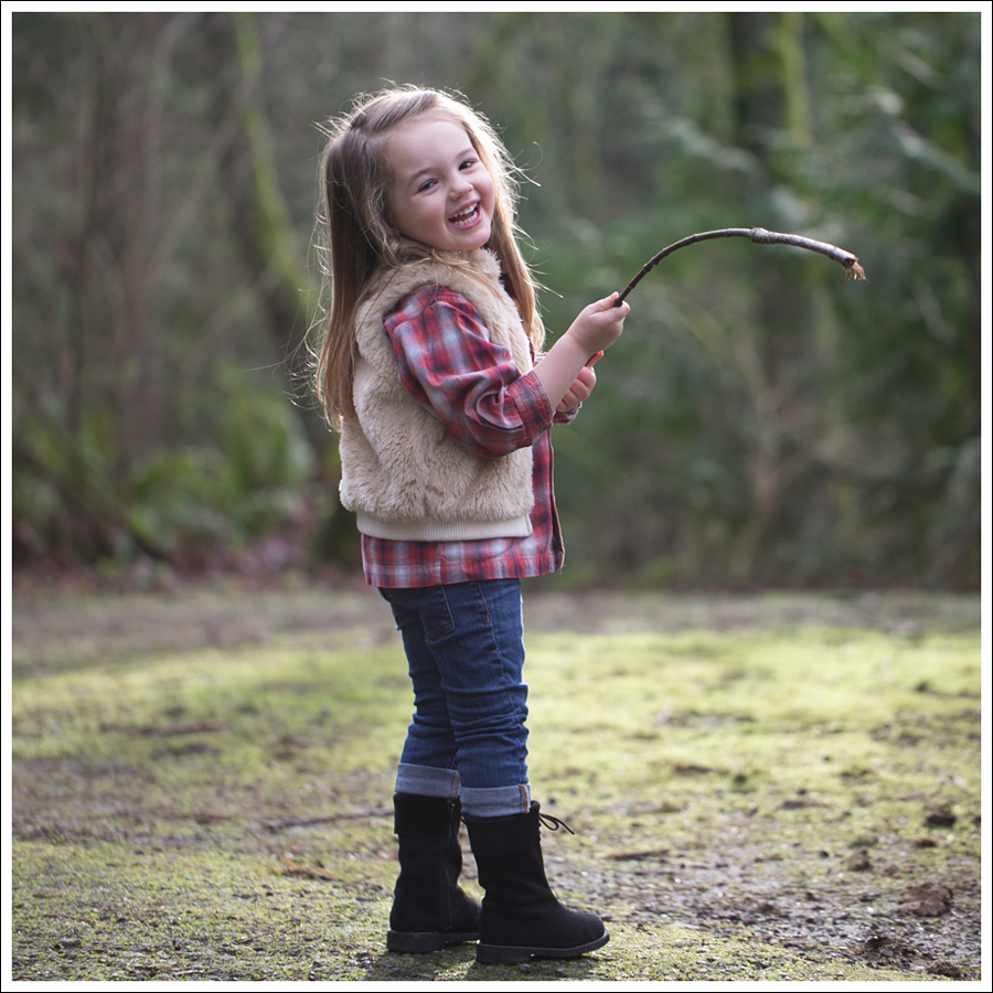 Blog Janie and Jack Faux Fur Vest Levis Plaid Top DL1961 Harper BabyQuiz Suede Boots-7