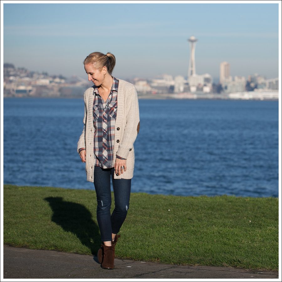 Blog Zara Boyfriend Cardi Levis Plaid Edyson Sloan Nine West Booties-1