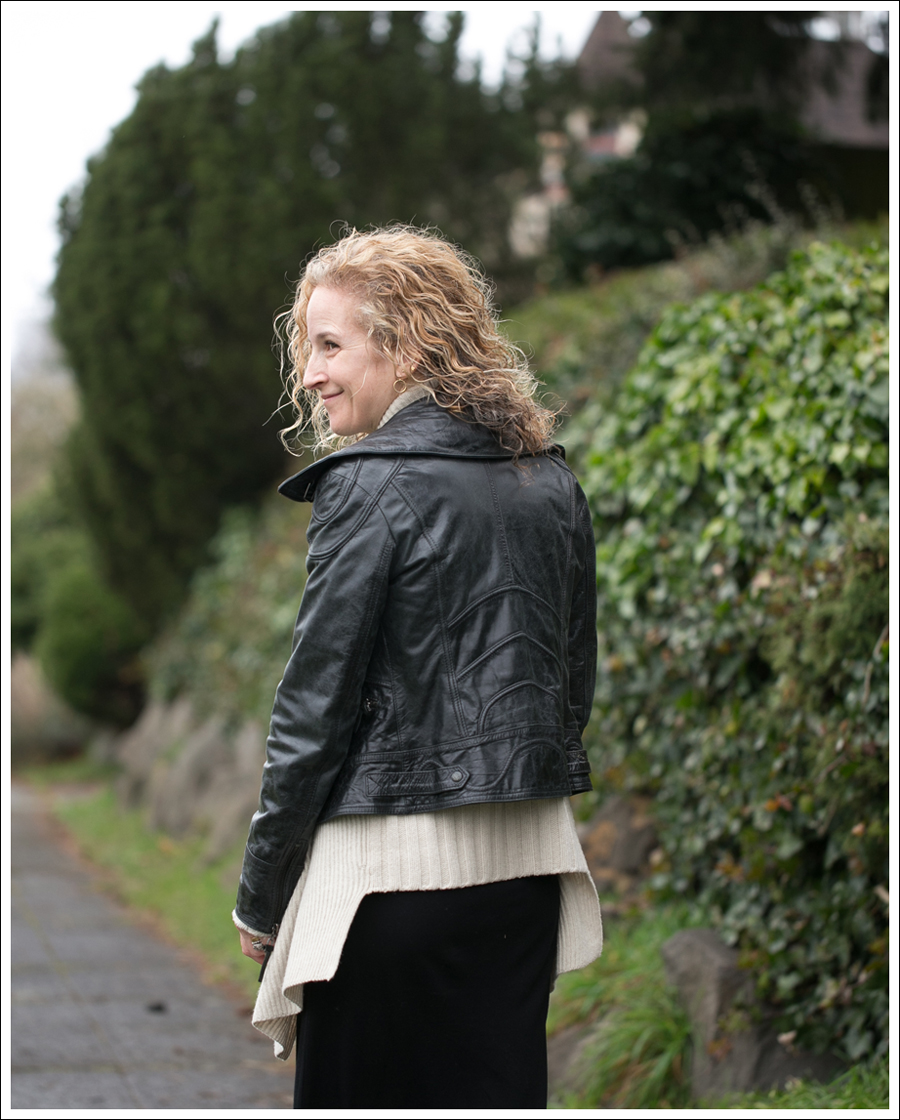 Blog Doma Leather Jacket Vince Drape Front Cardigan StyleMint Eva Maxi Dress Born Booties-3