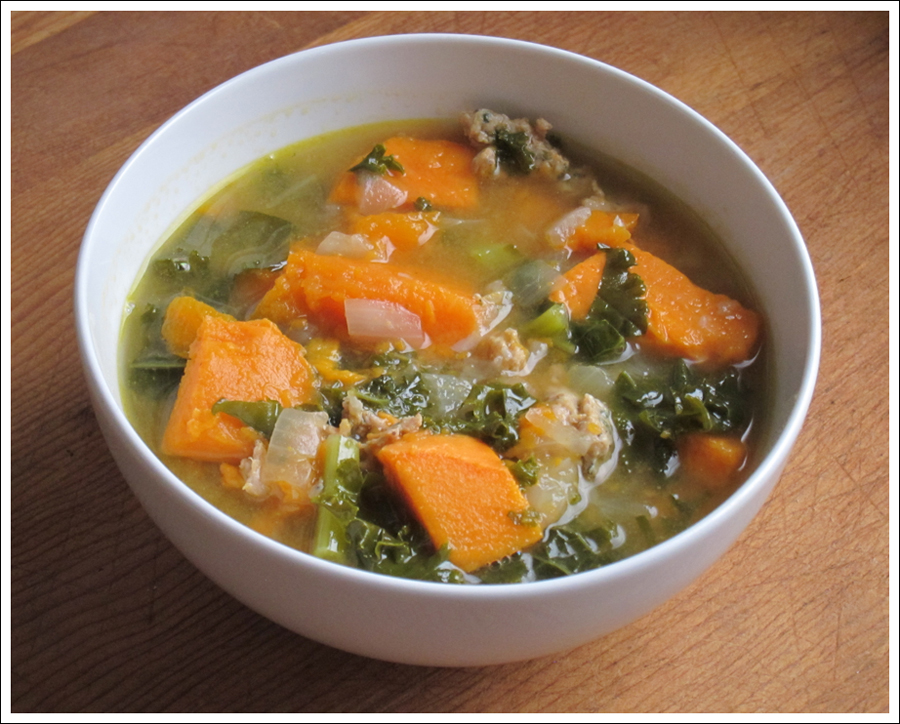 Blog sausage kale sweet potato soup 2