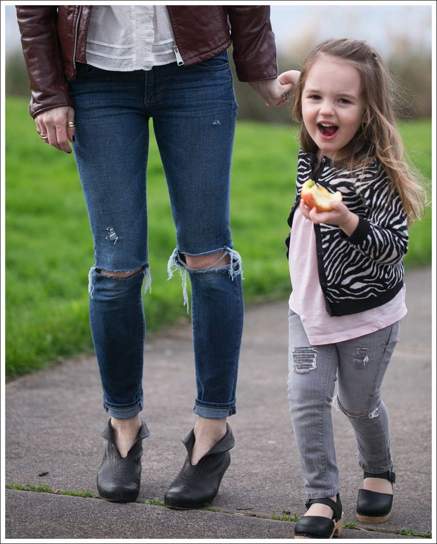 Blog Vintage Leather Jacket See by Chloe SS Boho Top Paige Skyline Skinny DIY Destroyed Jeans Frye Lisa Short Stitch Booties-5