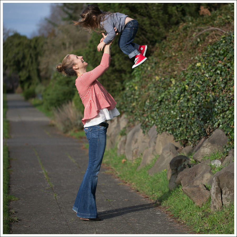 Blog We the Free Free People Peplum Tee Hudson Ferris Flare Jeans Sam Edelman Moccasin Wedge-25