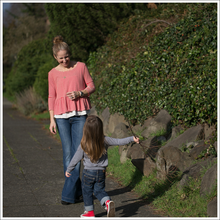 Blog We the Free Free People Peplum Tee Hudson Ferris Flare Jeans Sam Edelman Moccasin Wedge-4