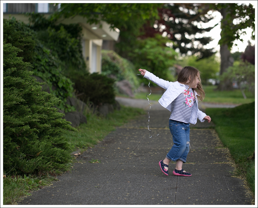 Blog Gapkids White Denim Jacket Mini Boden Striped tee DIY ripped Levis KK Canvas Slippers-2