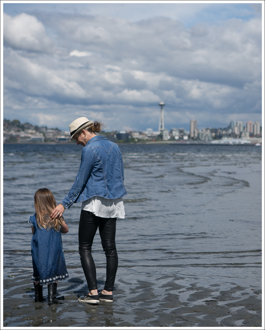 Blog HM Fedora Gap Denim Shirt Corner Shop Tee Blank NYC Vegan Leather Leggings Black Superga-5