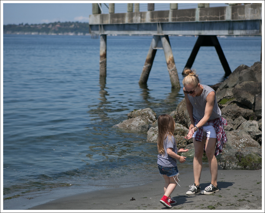 Blog HM Gray Muscle Tee DL1961 Lola Cut Off Shorts in Lennox Panhandle Slim Vintage Plaid Button Down Black Converse-3