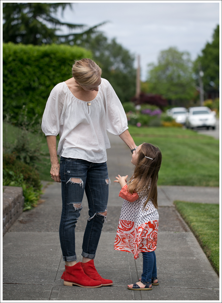 Blog Joie Nancy Peasant Blouse Current Elliott Destroyed Skinny Red Matisse Peyton Boots-5