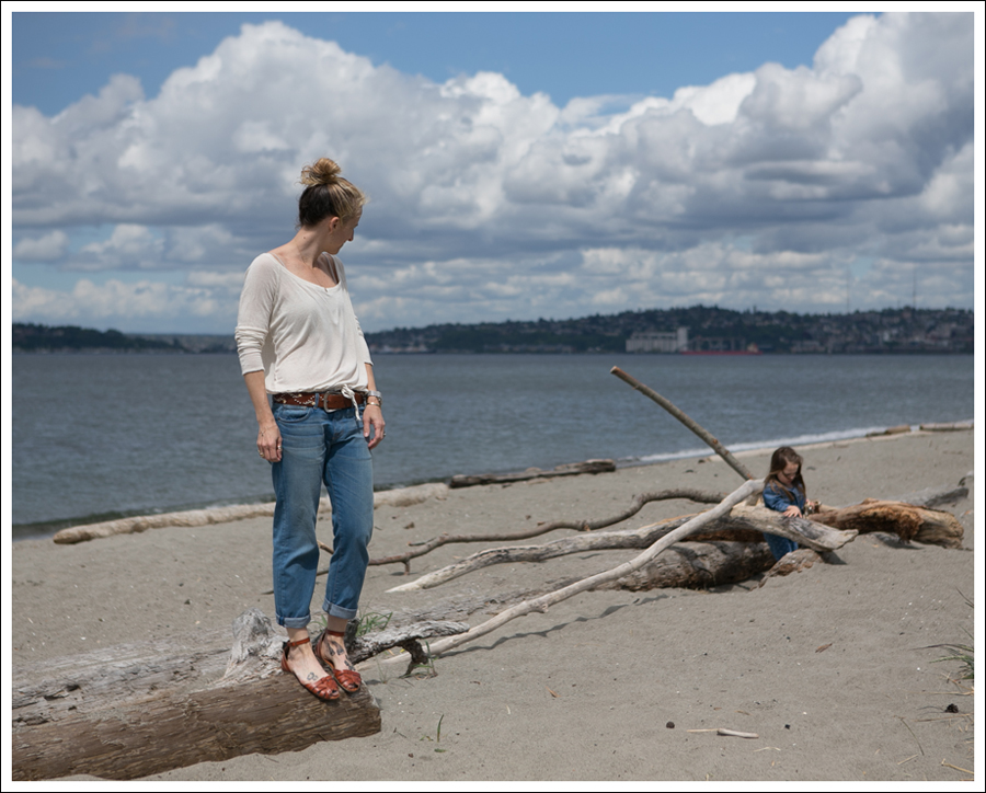 Blog Lady and the Sailor Drawstring Top Current Elliott Boyfriend Jeans Sunshadow Target Shauna Huarache-1