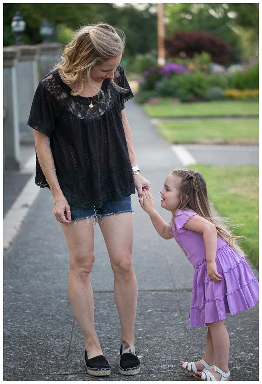 Blog Free People Dandelion Lace Pointelle Top COH DIY Cutoffs ShoeMint Christie Espadrilles-10