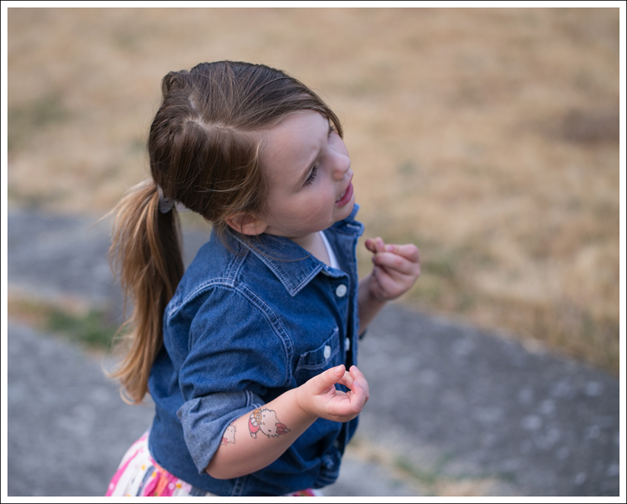 Blog Hanna Andersson Denim Shirt American Apparel Tank Lands End Skirt Pink Converse-3