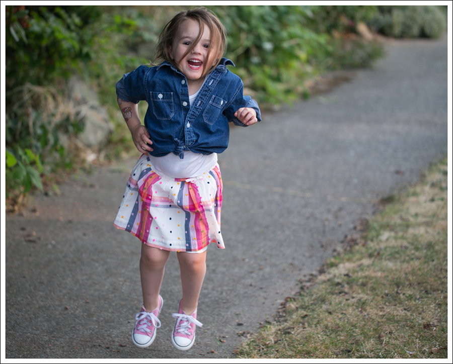 Blog Hanna Andersson Denim Shirt American Apparel Tank Lands End Skirt Pink Converse-7