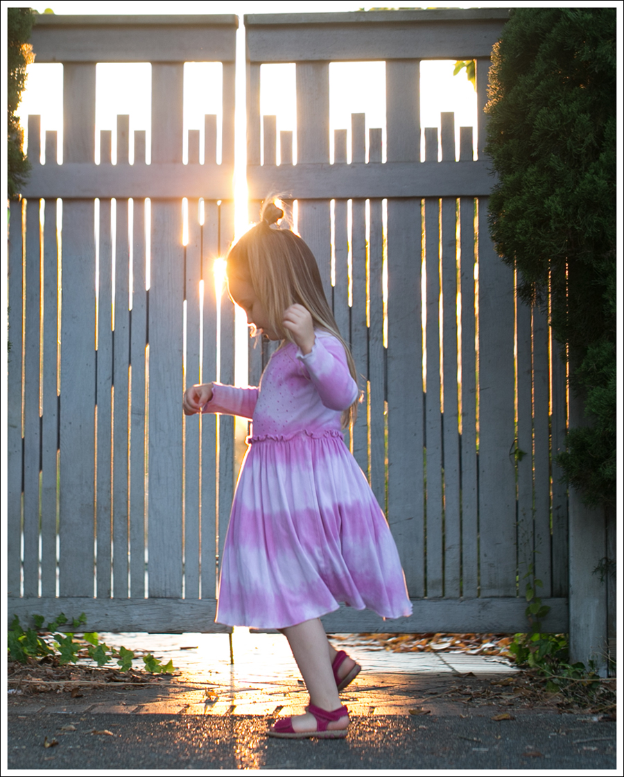 Blog Mignone Tie Dye Sparkle Long Sleeve Dress Pink Leather Braided Circo Sandals-12