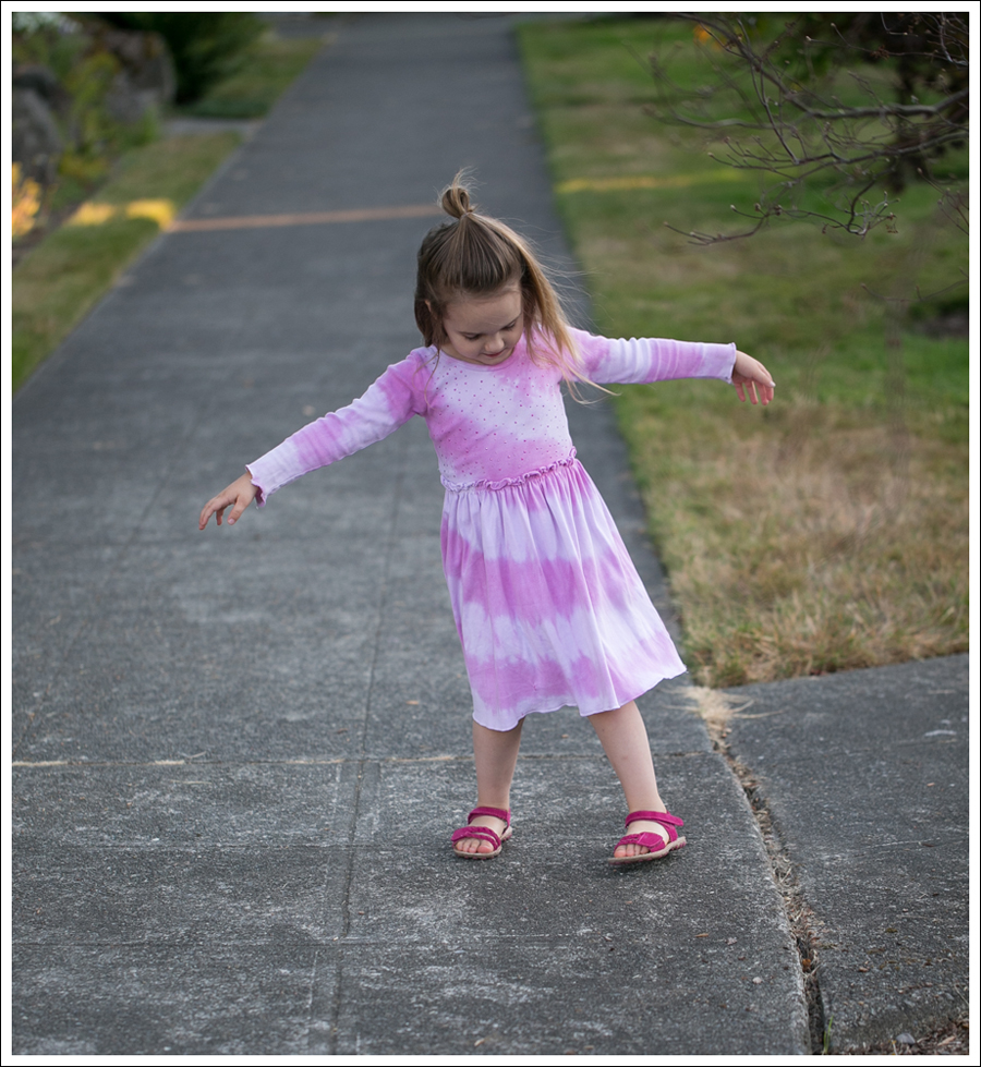 Blog Mignone Tie Dye Sparkle Long Sleeve Dress Pink Leather Braided Circo Sandals-2