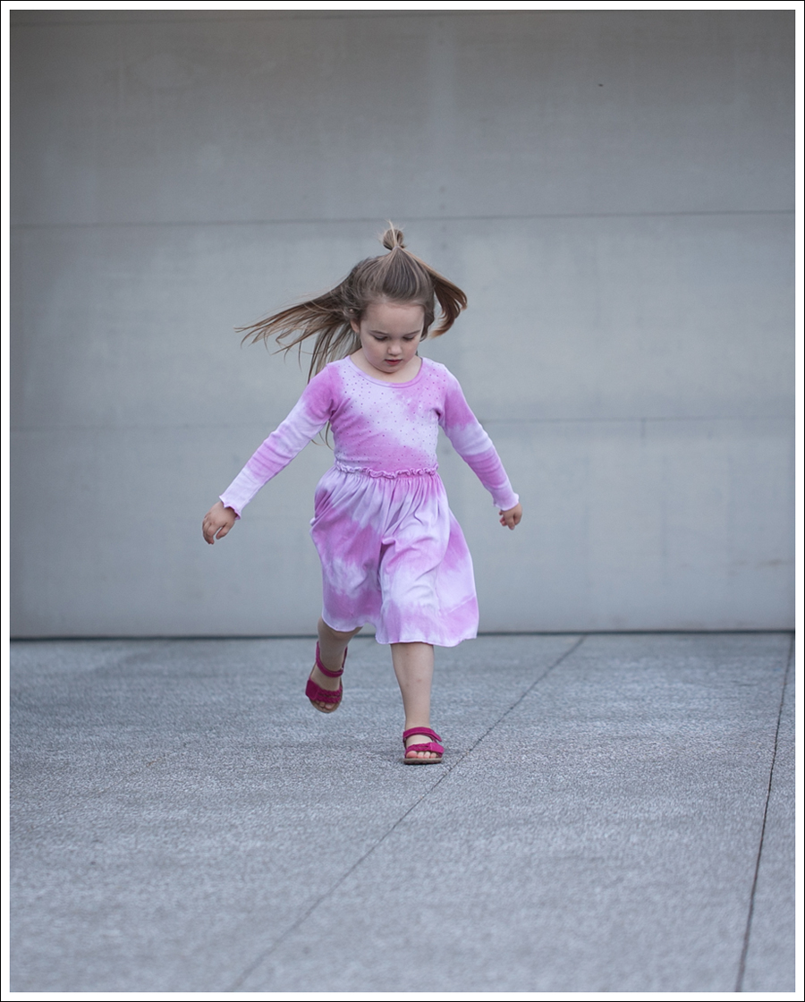 Blog Mignone Tie Dye Sparkle Long Sleeve Dress Pink Leather Braided Circo Sandals-6