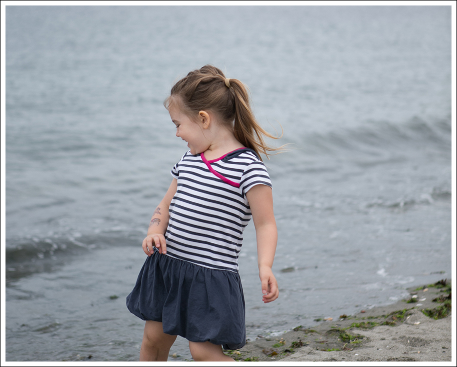 Blog tea collection kasato stripe dress with bubble dress KK canvas slippers-9