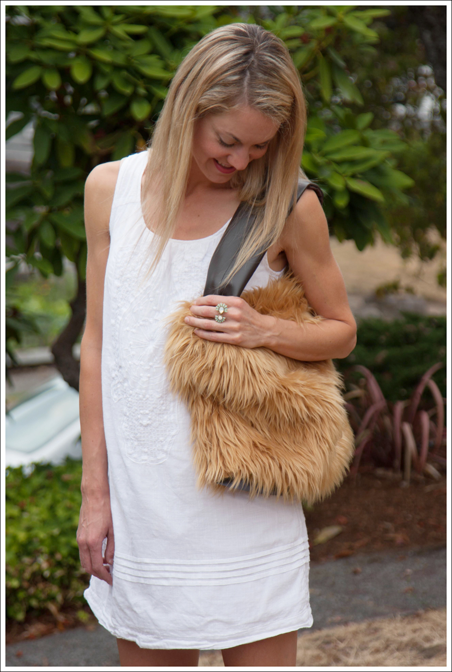 Blog DIY Lion Faux Fur Tote Bag-3