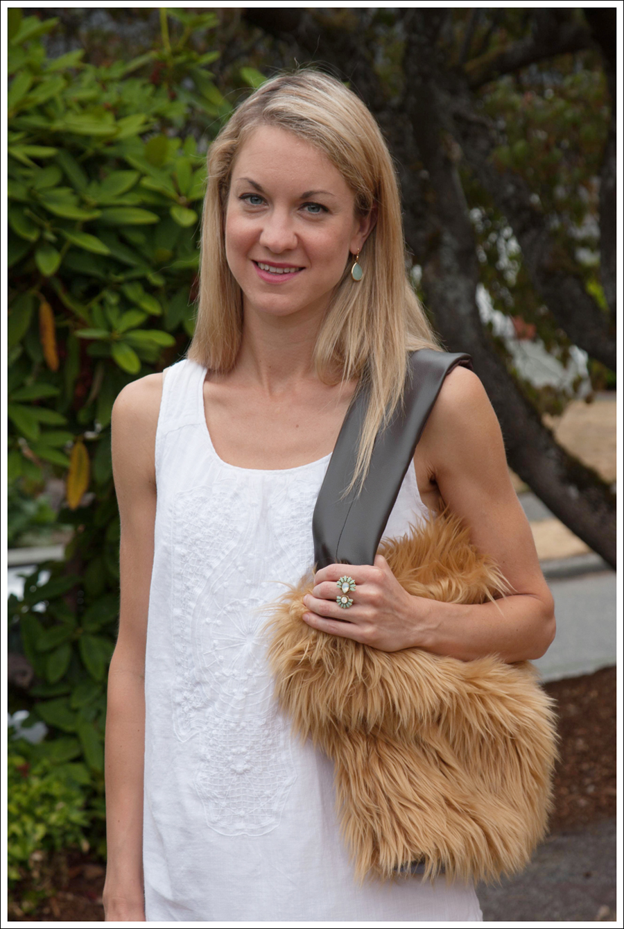 Blog DIY Lion Faux Fur Tote Bag-4
