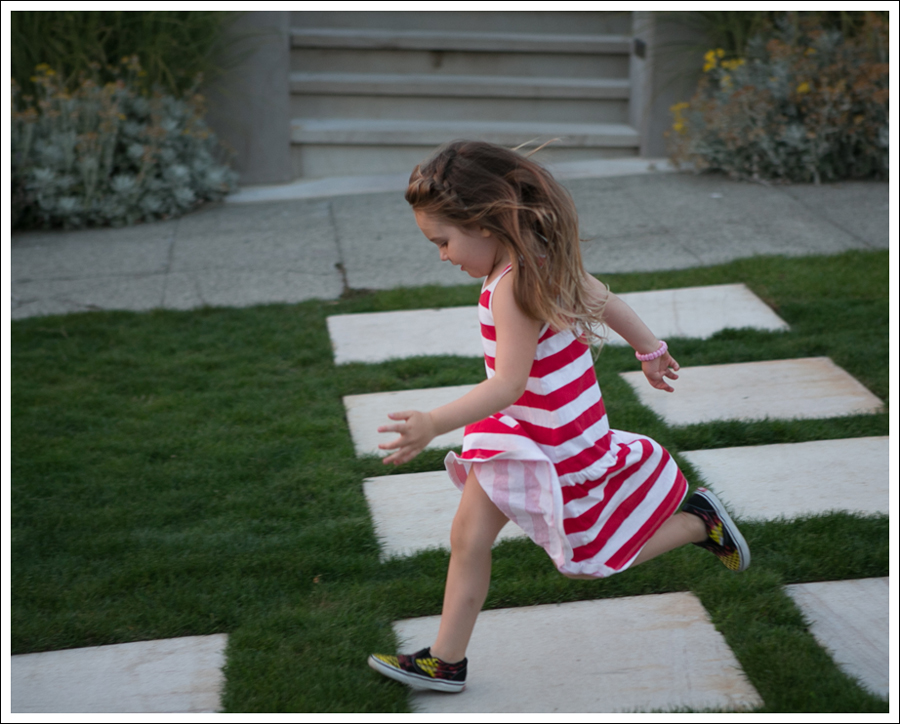 Blog HM Red Striped Dress Fire Checked Vans-3