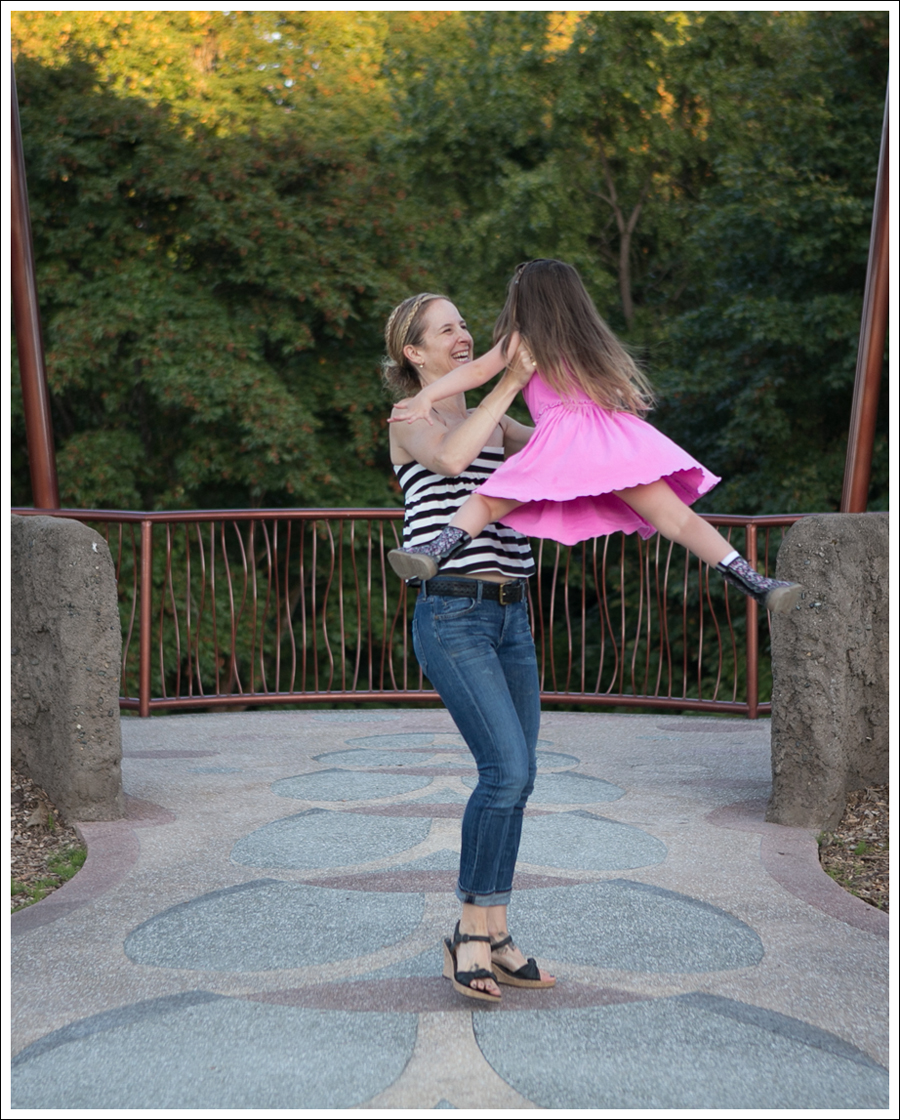 Blog Zara Striped Cami Citizens of Humanity Carlton Retro High Rise Born Wedge Sandals-5