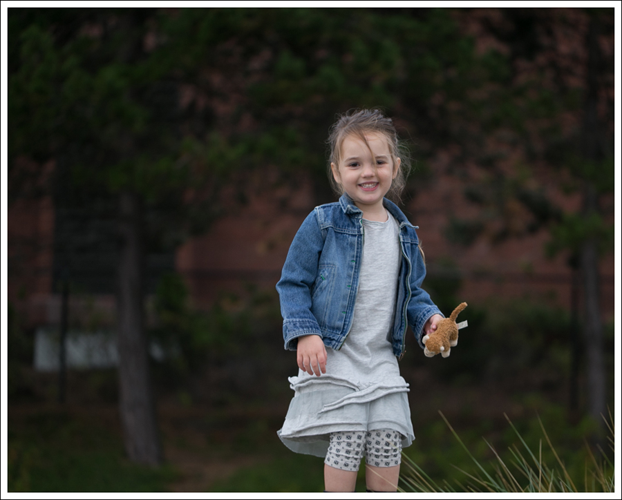 Blog Osh Kosh Denim Jacket CrewCuts Grey Tiered Tee Dress Sparkle Leggings Xhiliration Moto Boots-7